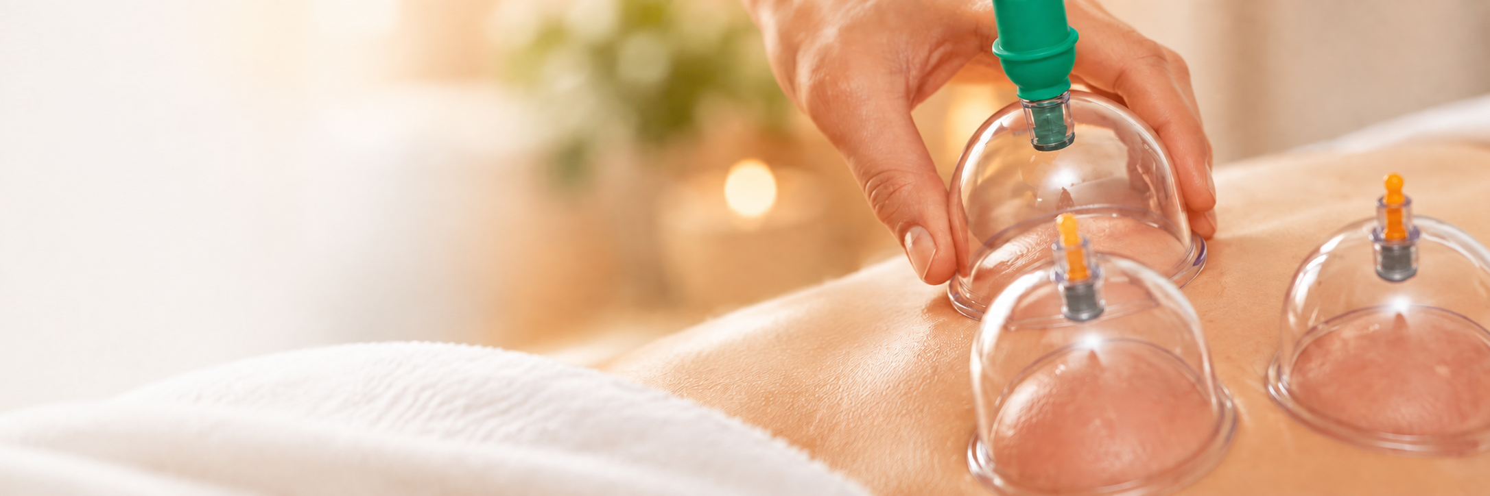Warme cuppingtherapie in de spa
